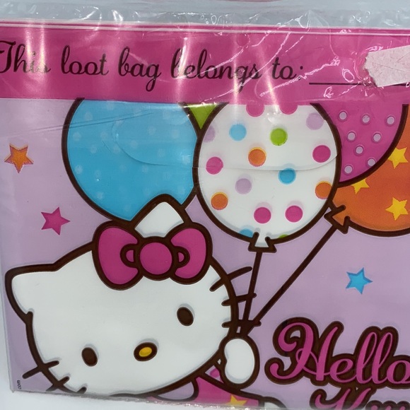Sanrio Hello Kitty Birthday Party Loot Bags Package of 8 - Picture 4 of 6